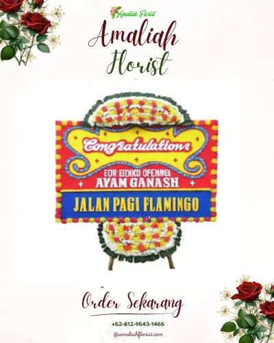 Bunga Papan Congratulation kenanga